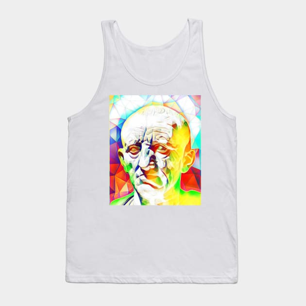 Cato the Elder Colourful Portrait | Cato the Elder Artwork 11 Tank Top by JustLit